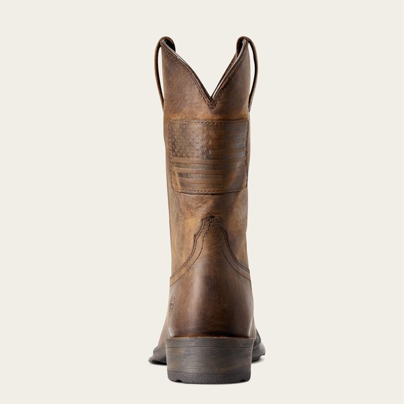 Ariat Rambler Patriot Western Boot Marron Homme | TTN-02209459