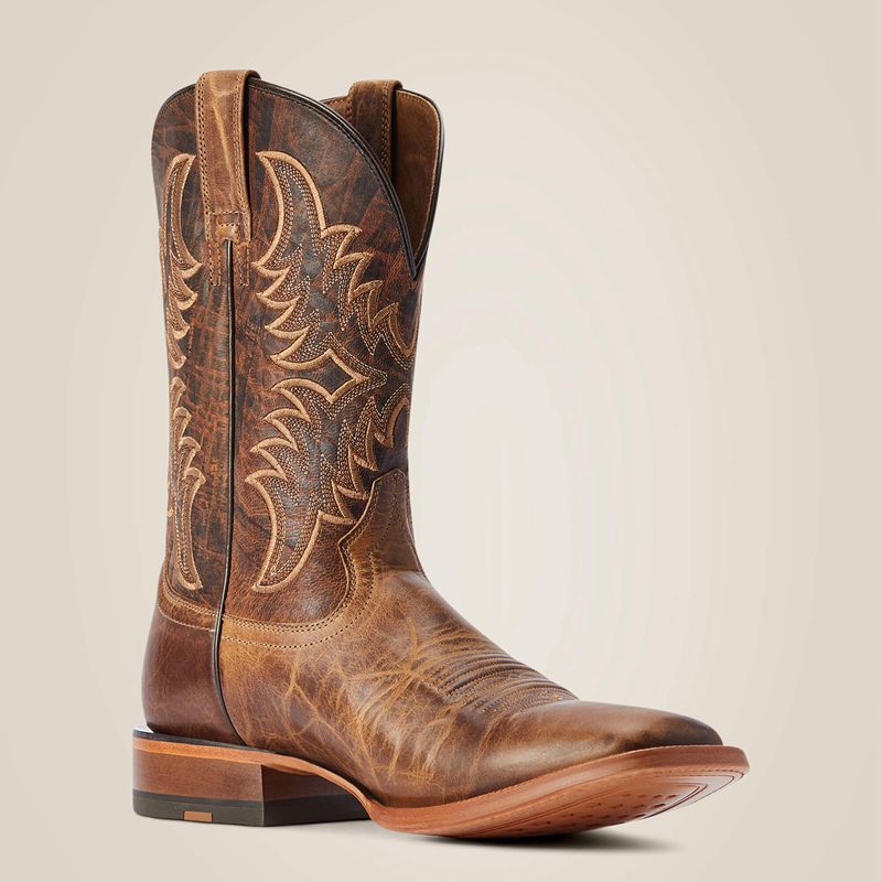 Ariat Point Ryder Western Boot Dry Creek Tan Homme | ZKS-11386366