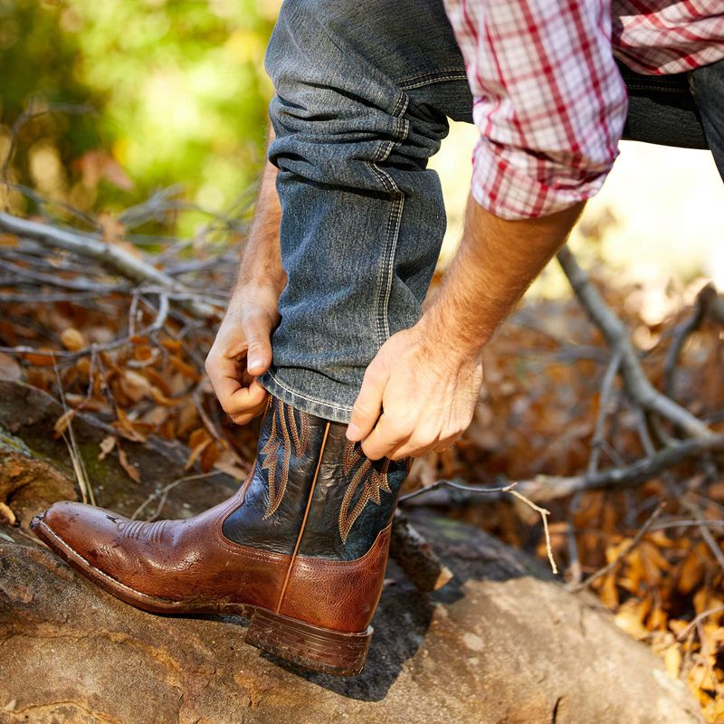 Ariat Plano Western Boot Gingersnap Homme | WJU-45445296