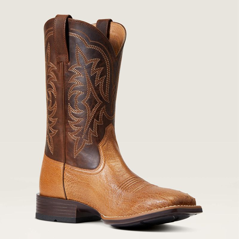 Ariat Night Life Ultra Western Boot Ranger Smooth Quill Ostrich Homme | PBC-16488498