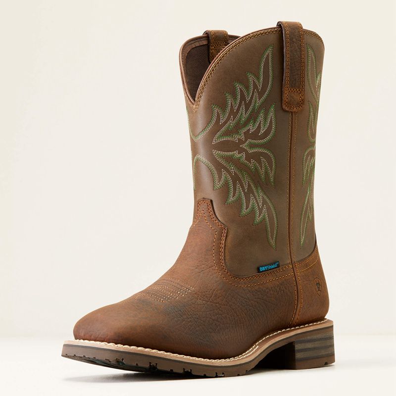 Ariat Hybrid Rancher Boa Waterproof Cowboy Boot Marron Homme | OJY-69898945