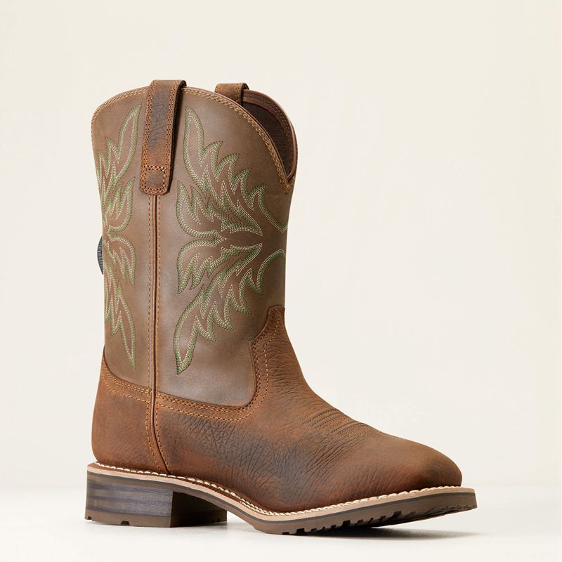 Ariat Hybrid Rancher Boa Waterproof Cowboy Boot Marron Homme | OJY-69898945