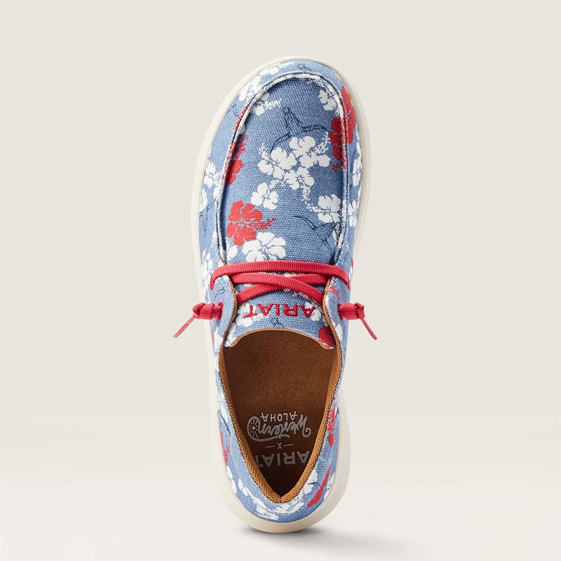 Ariat Hilo Western Aloha Rouge Blanche Bleu Femme | BMX-93154998