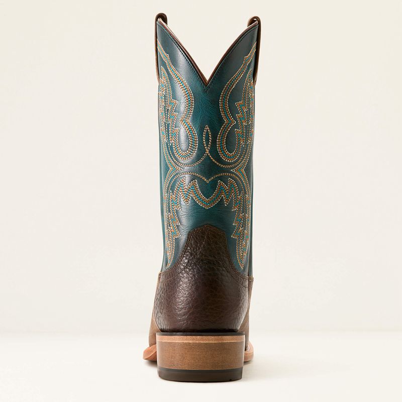 Ariat Futurity Cashout Cowboy Boot Wicker/Pursuit Of Teal Homme | SWN-60433523