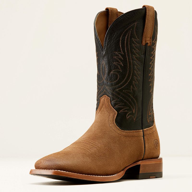 Ariat Circuit Paxton Cowboy Boot Marron Noir Homme | PIV-10722268