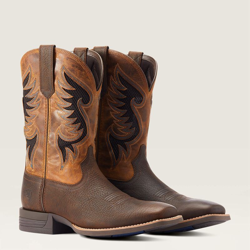 Ariat Cowpuncher Venttek Cowboy Boot Marron Foncé Homme | VNJ-08727996