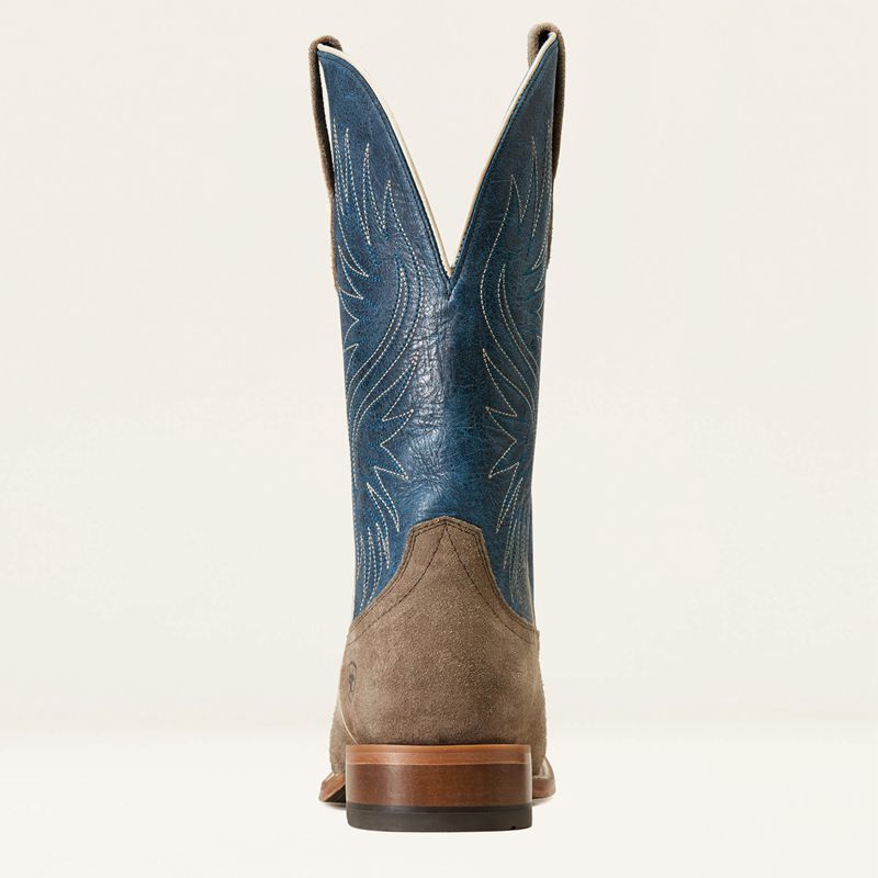 Ariat Circuit Rockridge Western Boot Smokey Roughout Homme | MIB-57867410