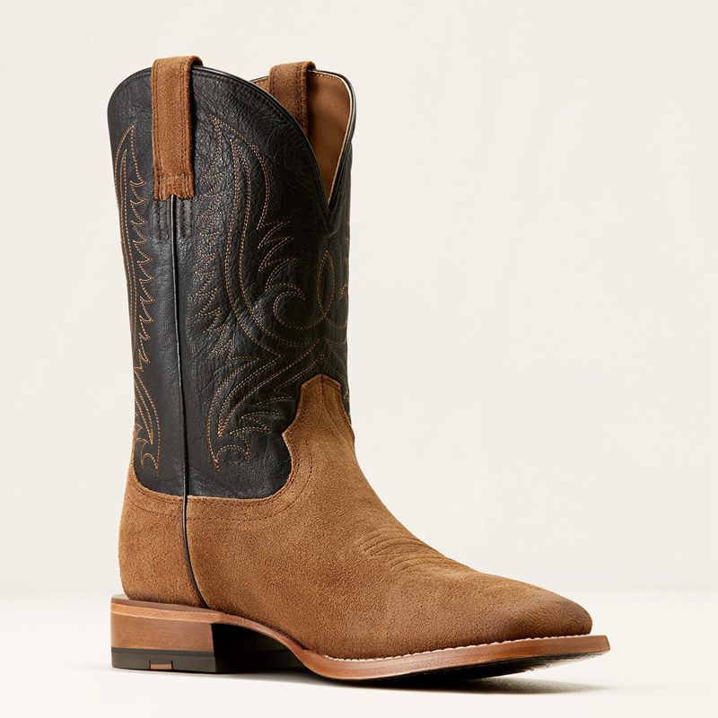 Ariat Circuit Paxton Cowboy Boot Marron Noir Homme | PIV-10722268