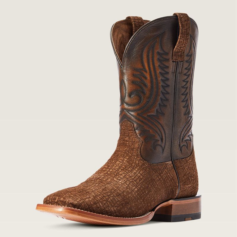 Ariat Circuit Paxton Cowboy Boot Antique Tan Hippo Print Homme | GMS-12325594