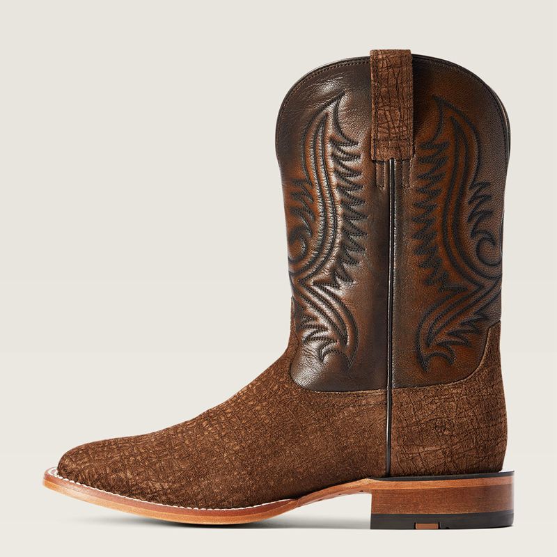 Ariat Circuit Paxton Cowboy Boot Antique Tan Hippo Print Homme | GMS-12325594