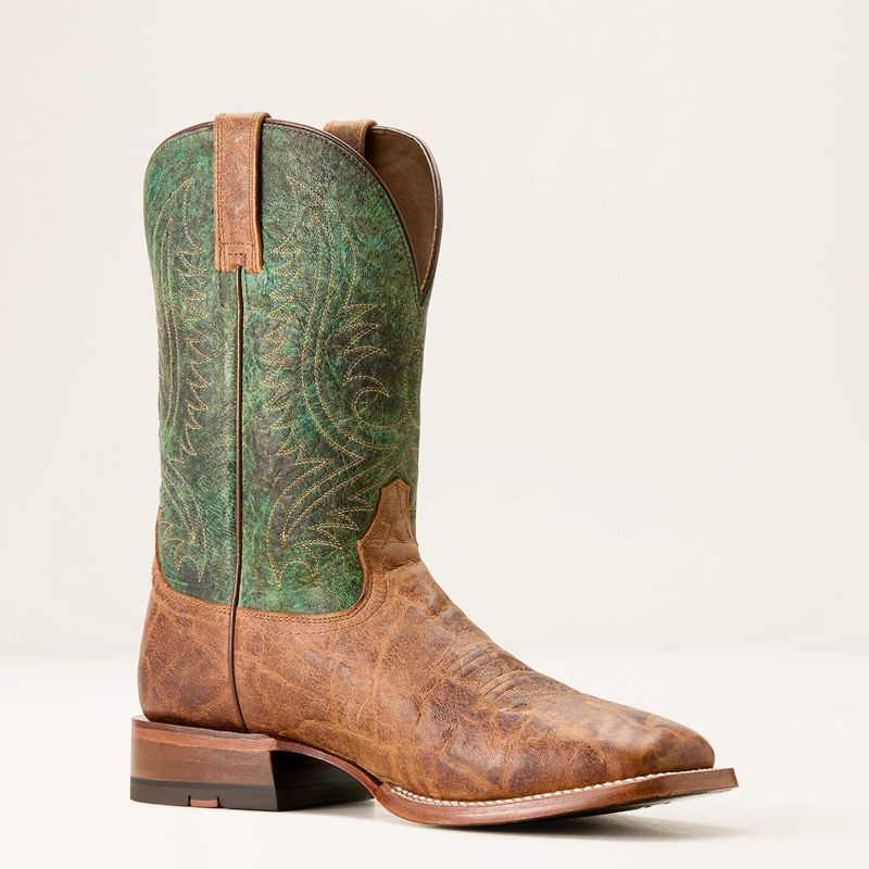 Ariat Circuit Paxton Cowboy Boot Brass/Mountain Forest Homme | EOG-53451523