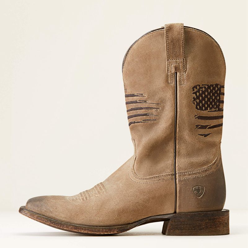 Ariat Circuit Patriot Western Boot Grise Homme | SAP-59584510