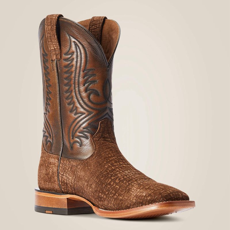 Ariat Circuit Paxton Cowboy Boot Antique Tan Hippo Print Homme | GMS-12325594