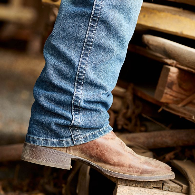 Ariat Circuit Patriot Western Boot Weathered Tan Homme | DUG-70292486