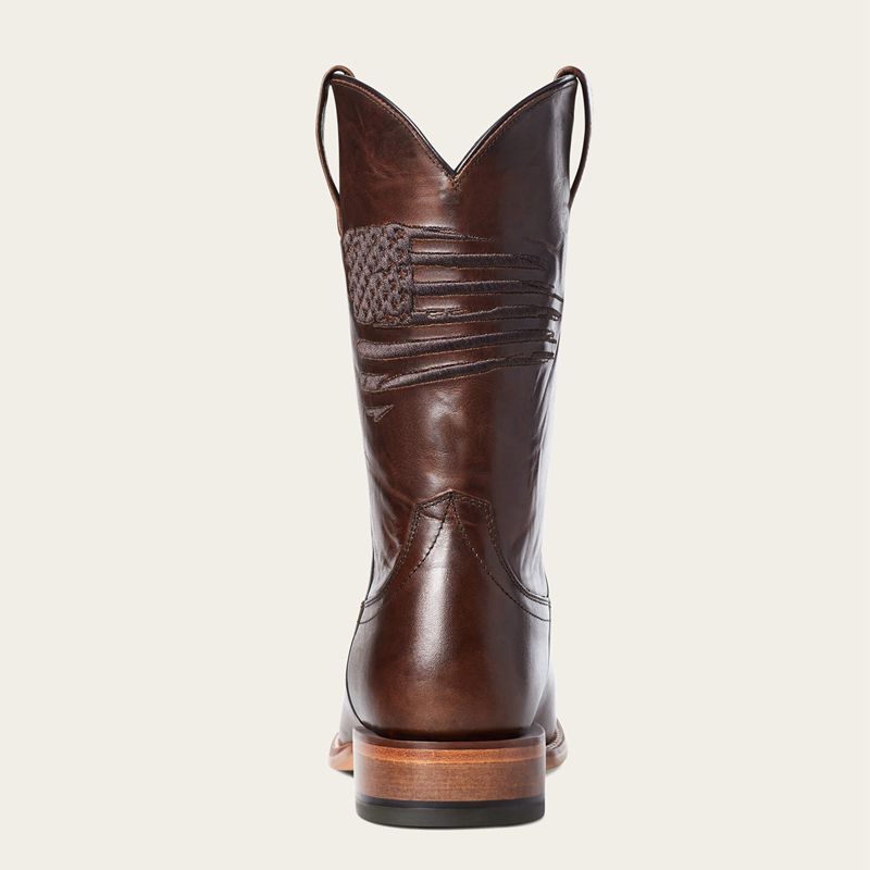 Ariat Circuit Patriot Square Toe Western Boot Marron Homme | WGN-55522331