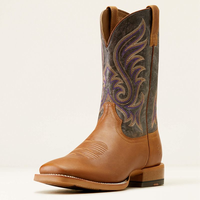 Ariat Cattle Call Cowboy Boot Violette Homme | NIX-07607016