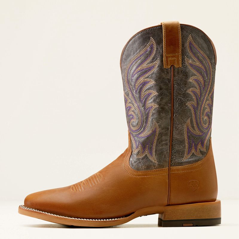 Ariat Cattle Call Cowboy Boot Violette Homme | NIX-07607016