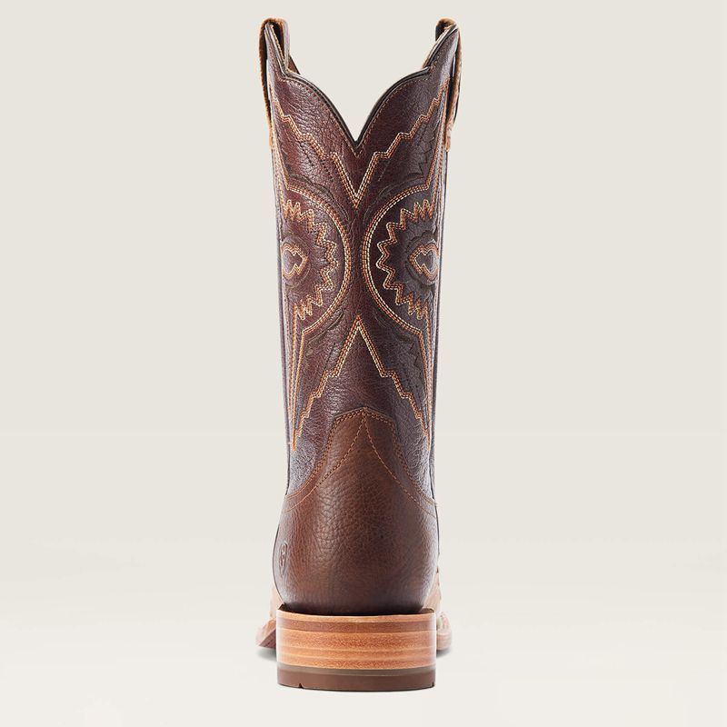 Ariat Broncy Western Boot Antique Saddle Fq Ostrich Homme | RKF-99707618