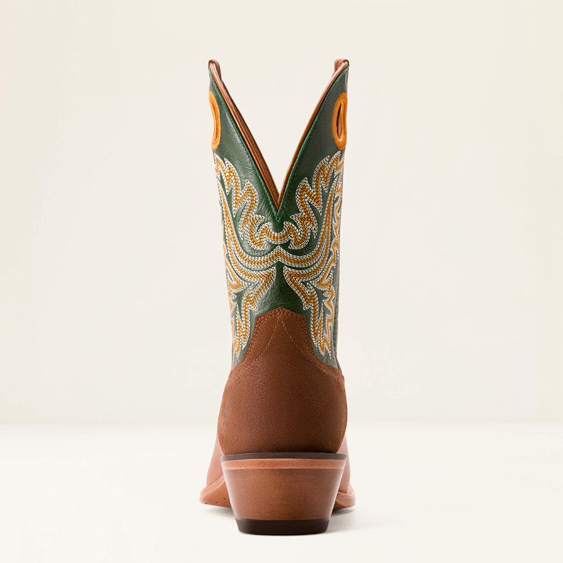 Ariat Bronc Stomper Cowboy Boot Benedictine/Lucky Clover Homme | PQT-18324035