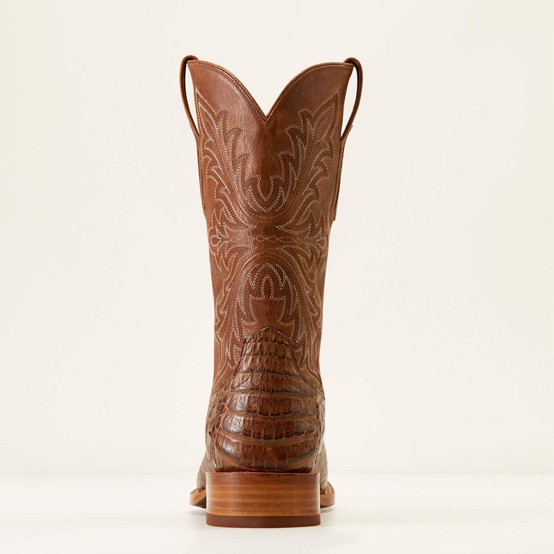 Ariat Bench Made Stilwell Western Boot Natural Caiman Belly Homme | JDP-27511864