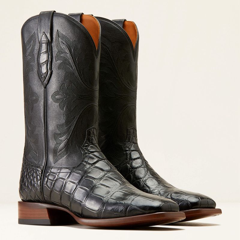 Ariat Bench Made Bassett Western Boot Noir Homme | IKX-66073439