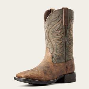 Ariat Amos Cowboy Boot Sorrel Crunch Homme | FWY-54360907