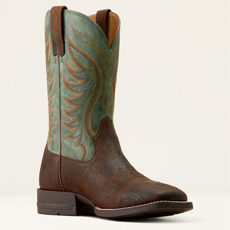 Ariat Amos Cowboy Boot Vert Homme | RLN-91359485