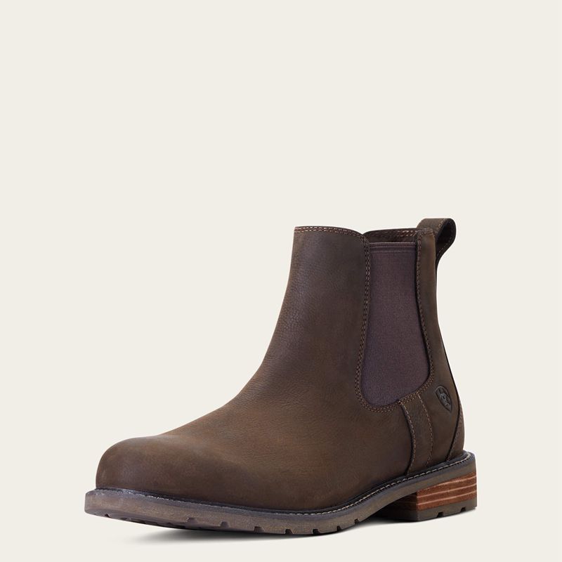 Ariat Wexford Waterproof Chelsea Boot Java Homme | UCM-39463391