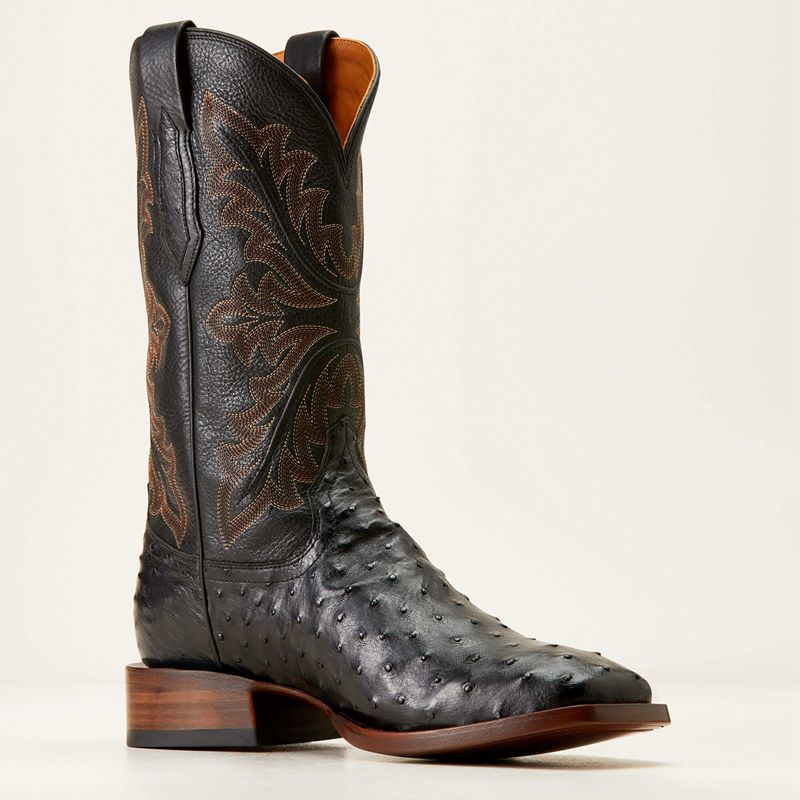 Ariat Bench Made Bassett Western Boot Noir Homme | MJF-88184987