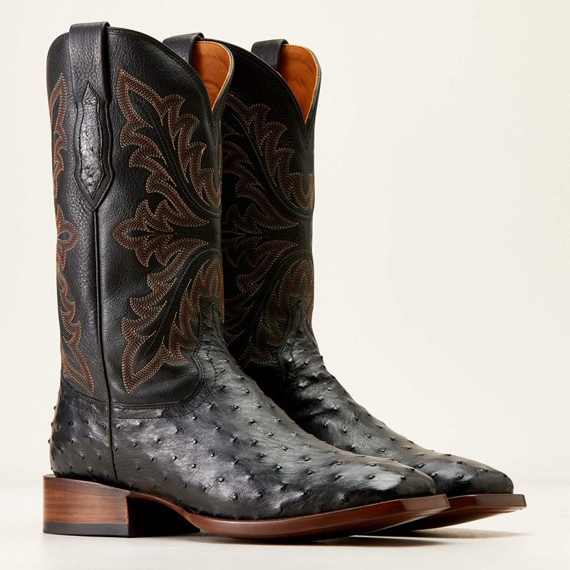 Ariat Bench Made Bassett Western Boot Noir Homme | MJF-88184987