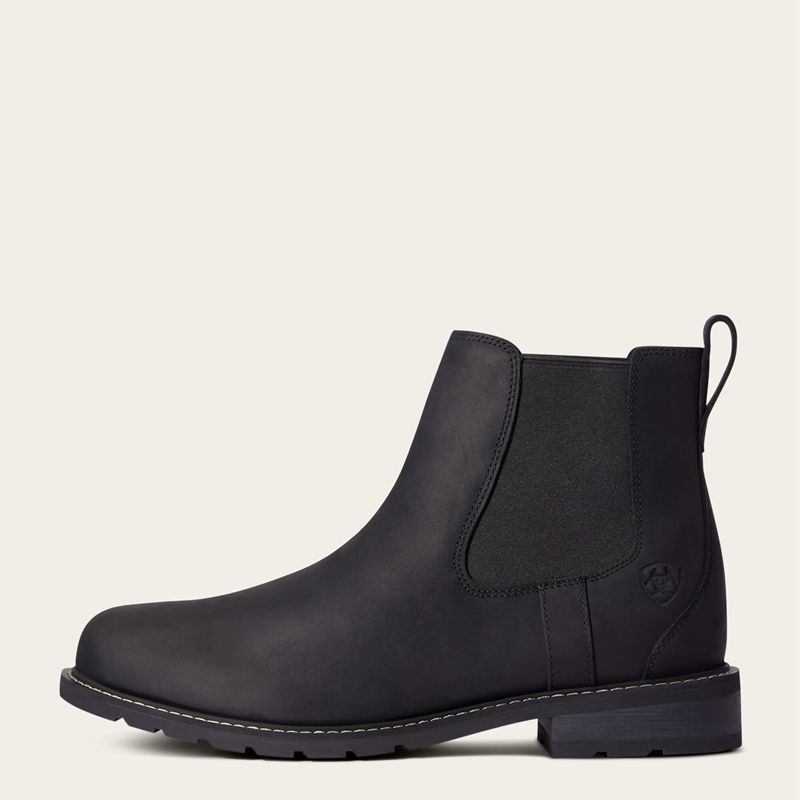 Ariat Wexford Waterproof Chelsea Boot Noir Homme | FJK-08925056