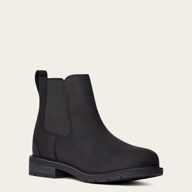 Ariat Wexford Waterproof Chelsea Boot Noir Homme | FJK-08925056