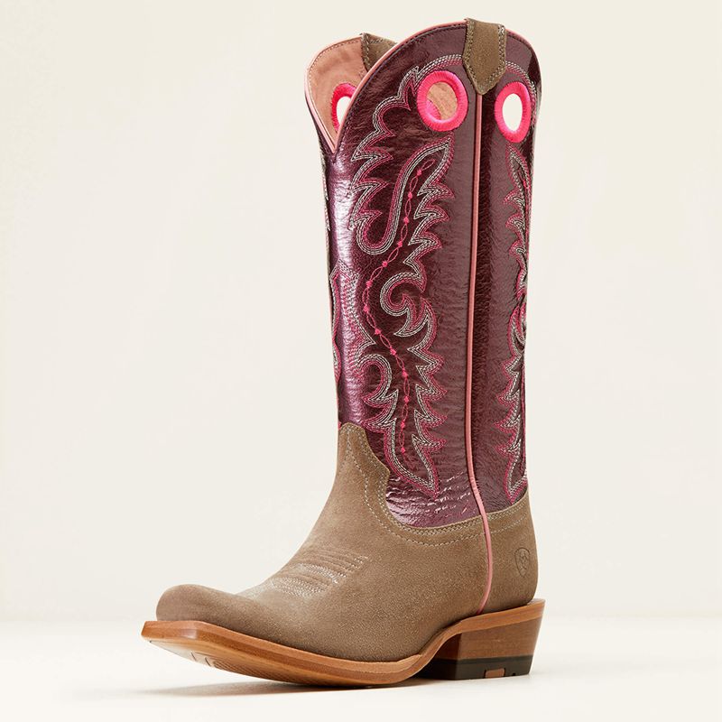 Ariat Futurity Boon Western Boot Smokey Roughout Femme | YTM-14064300