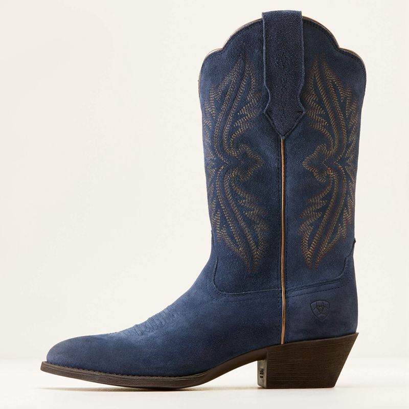 Ariat Heritage R Toe Stretchfit Western Boot Bleu Marine Femme | UGW-67751272