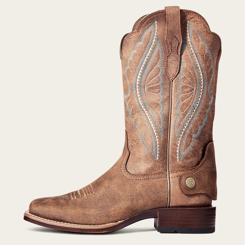 Ariat Primetime Ez Zip Western Boot Marron Femme | WOF-29511408