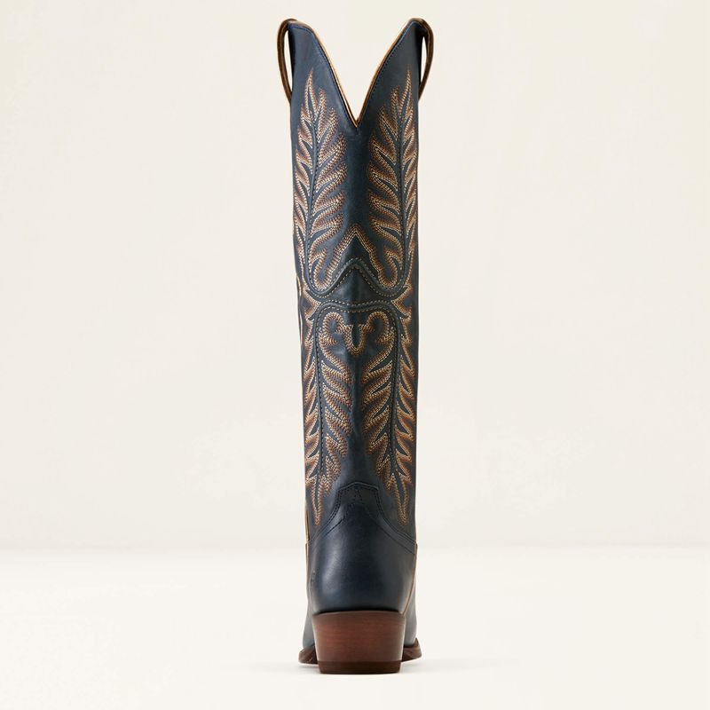 Ariat Belle Stretchfit Western Boot Bleu Marine Femme | IJQ-81190341