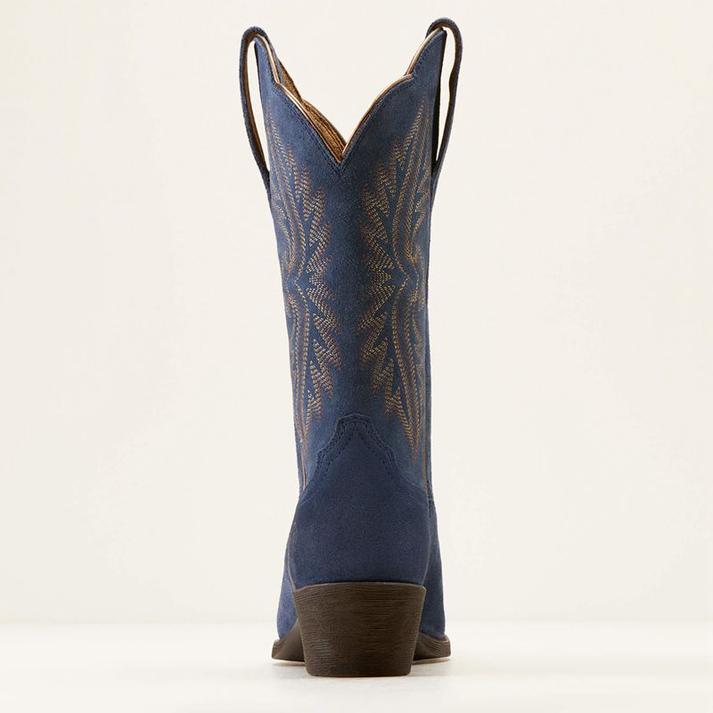 Ariat Heritage R Toe Stretchfit Western Boot Bleu Marine Femme | UGW-67751272