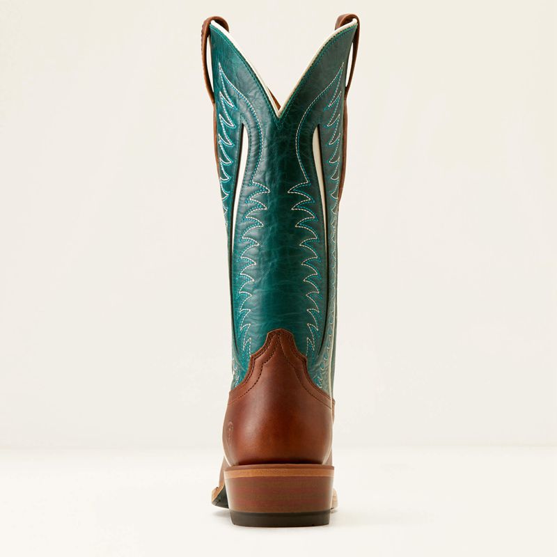 Ariat Futurity Limited Western Boot Umber Rust/Turquoise Nights Femme | WIQ-09362849