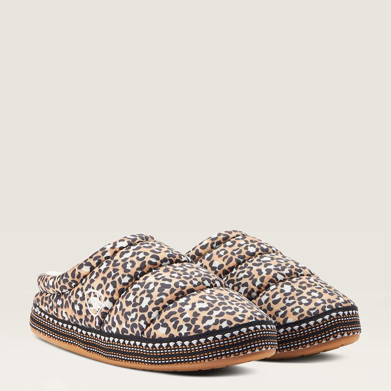 Ariat Crius Clog Slipper Leopard Femme | LOB-50048386