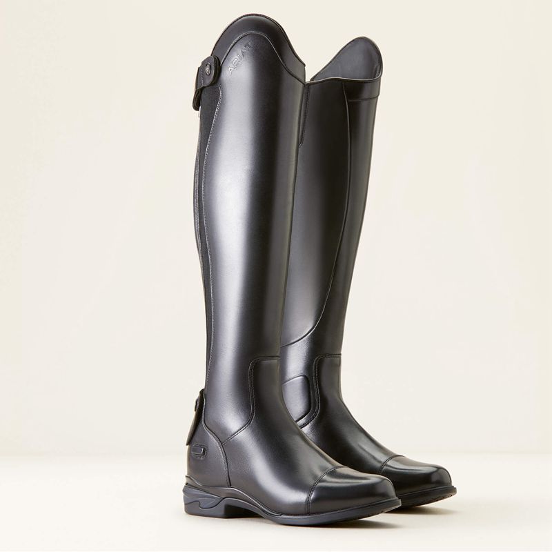 Ariat Devon Tall Riding Boot Noir Femme | IVA-62741474