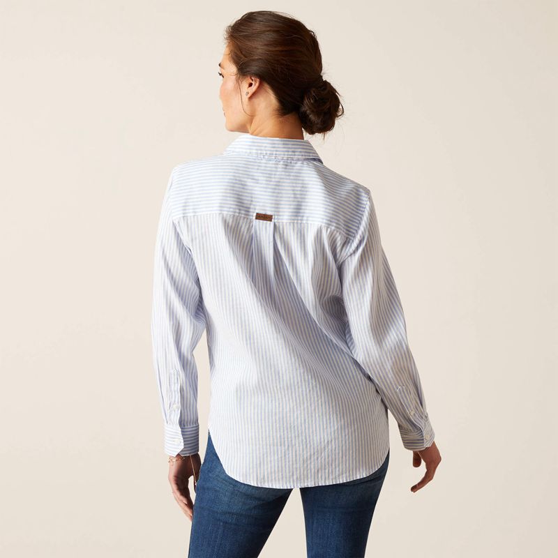 Ariat Tiburon Shirt Bleu Femme | VUB-77065522