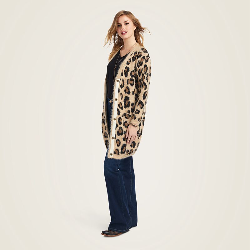 Ariat The Cat's Meow Sweater Leopard Femme | PVI-99756463