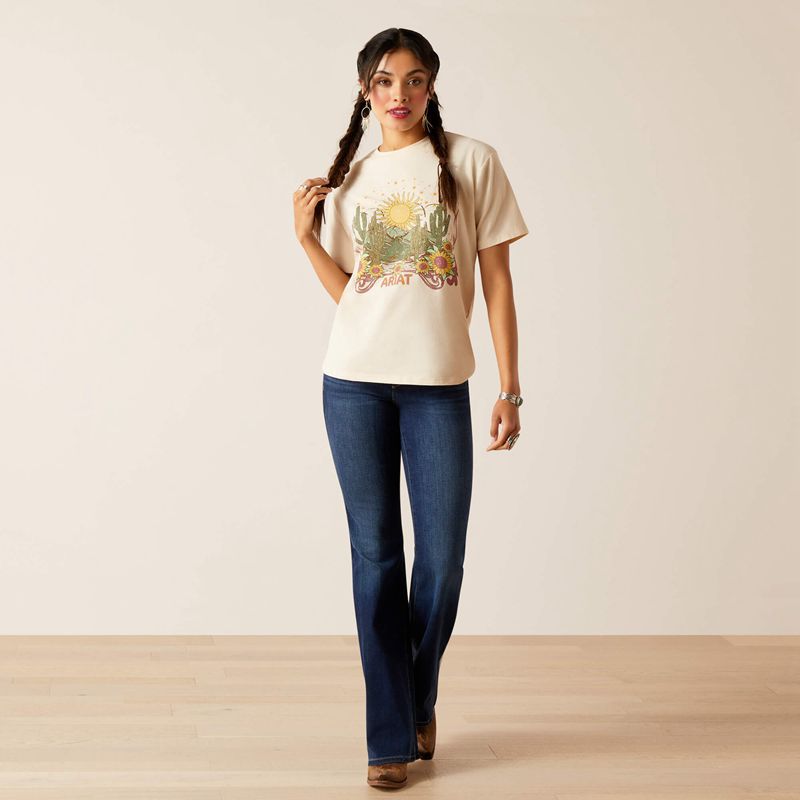 Ariat Desert Dreaming T-Shirt Natural Femme | FXG-46032082