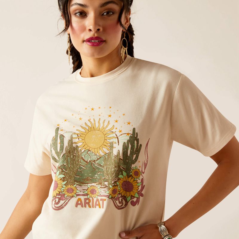 Ariat Desert Dreaming T-Shirt Natural Femme | FXG-46032082