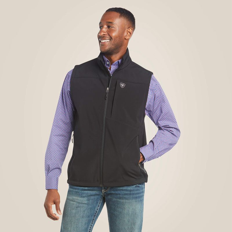 Ariat Vernon 2.0 Softshell Vest Noir Homme | RNV-44438521