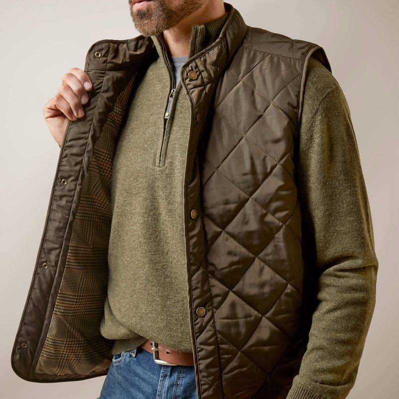 Ariat Woodside Vest Earth Homme | MHK-71339568