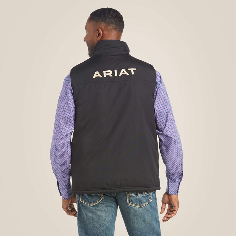 Ariat Team Logo Insulated Vest Noir Homme | CMW-17207942