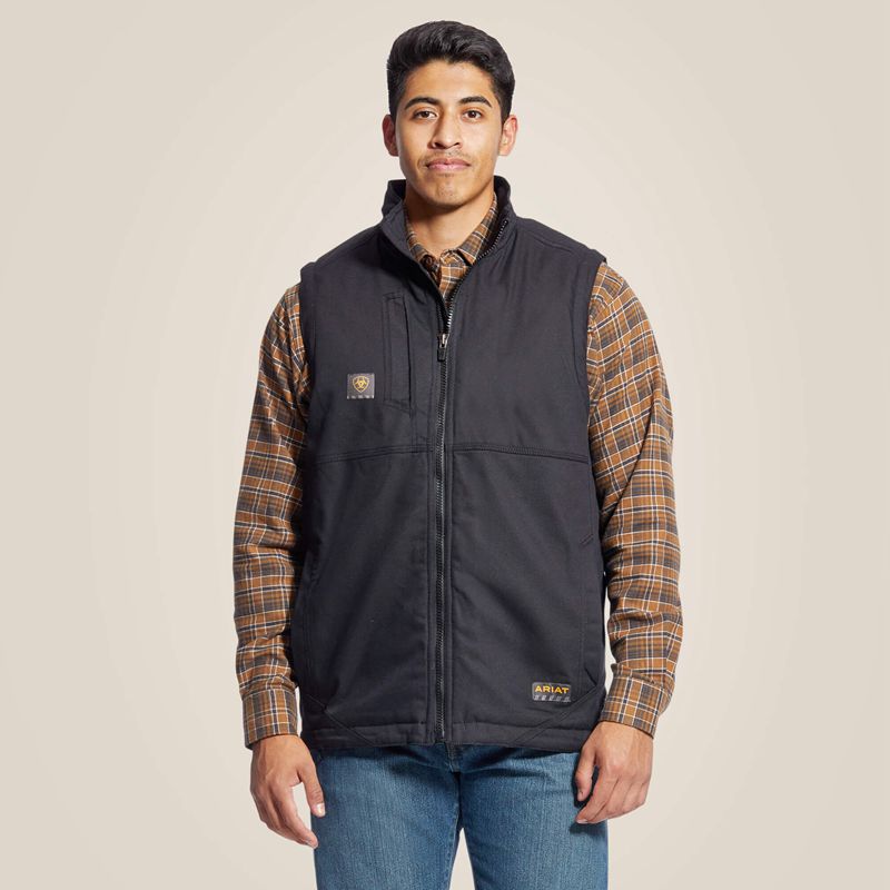 Ariat Rebar Duracanvas Vest Noir Homme | YPA-06647547