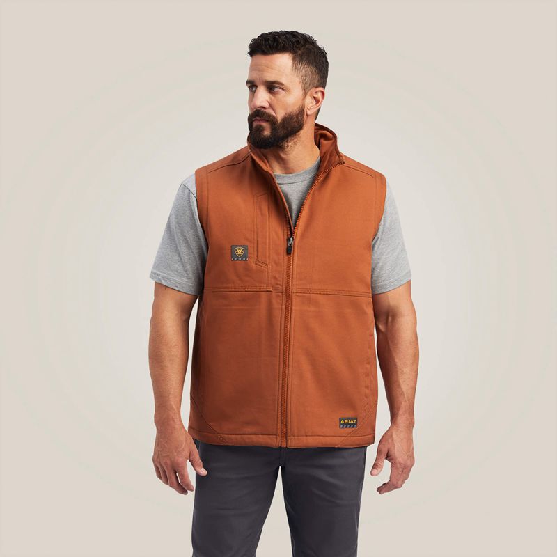 Ariat Rebar Duracanvas Vest Cuivre Homme | RSQ-77111584