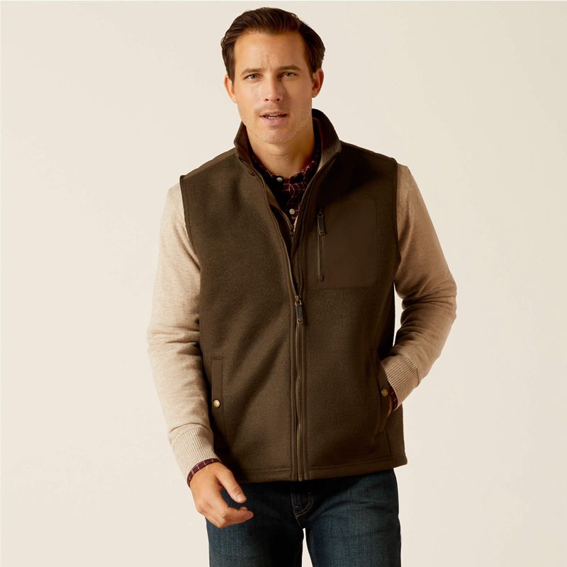 Ariat Millbrae Vest Earth Homme | DSN-46008506